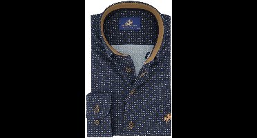 Overhemd Eden Valley Regular Fit donkerblauw