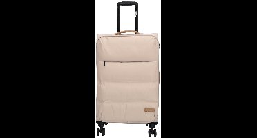 Zebra Trends Elske Koffer - M - Medium - Softcase - Recycled - Lichttaupe