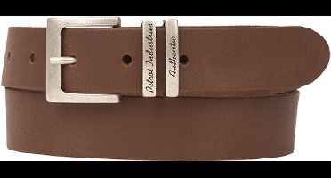 Petrol Industries Riem Heren - Broekriem - Verstelbaar - Leer - Cognac - 125 cm