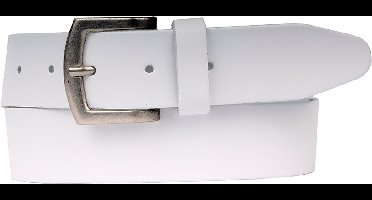 Petrol Industries Riem Heren - Broekriem - Verstelbaar - Leer - Wit - 125 cm