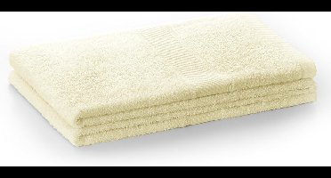 Handdoek 50 x 100 cm Ecru - 100% Katoen met Bamboe, Absorberend & Sneldrogend