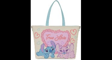 Disney Loungefly Stitch & Angel Tote Bag True Love
