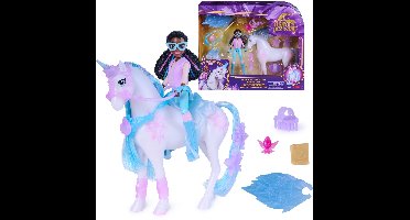 Unicorn Academy - Glacier's Edelstenen Avontuur Speelset met Layla-pop en 13 Accessoires - Eenhoornspeelgoed - Speelsets