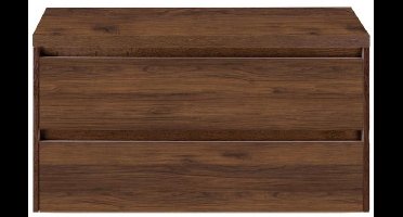 Dante Badmeubelset 100 cm - Walnoot - Wastafelbovenblad