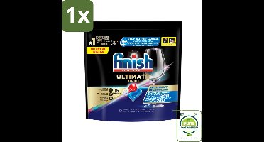 1 x Finish Powerball - Ultimate All in 1 - Vaatwastabletten - Activelift - 15 Capsules - Vaatwastabletten - Vaatwassertabletten - Finish Quantum - Activelift - Glans