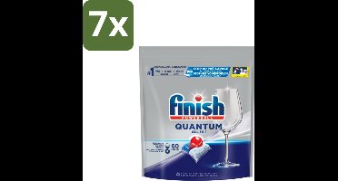 7 x Finish – Vaatwastabletten – Quantum All-in-1 – 60 Capsules - Vaatwastabletten - Vaatwassen - Reiniging - Glans - Vet Verwijderen