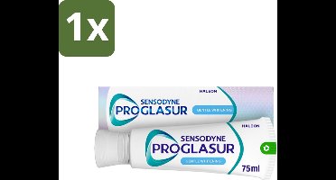1 x Sensodyne - Tandpasta - Proglasur Gentle Whitening - Verheldert Glazuur - 75 ml - Tandpasta - Tanden Witter Maken - Tandglazuur Versterken - Tanderosie Beschermen - Fluoride