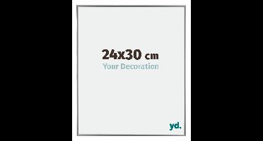Your Decoration - Fotolijst 24x30 cm - Kunststof - Zilver Hoogglans - Evry