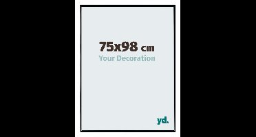 Your Decoration - Fotolijst 75x98 cm - Kunststof - Zwart Hoogglans - Evry