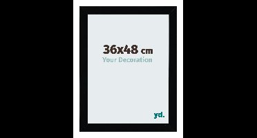 Your Decoration - Puzzellijst 36x48 cm - Zwart Hoogglans - Puzzellijst 500-1000 stukjes - MDF Fotolijst - Mura