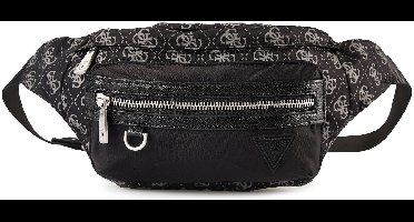Guess Heuptasje / Crossbodytas / Festivaltasje - Berlin - Logo Print - Zwart