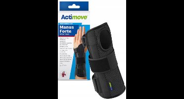 Actimove Polsbrace Zwart Links Maat S-M - Sterke Stabilisatie