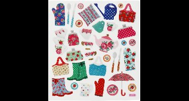 Stickers Tuinleven - Stickervel Met Tuin Thema - Zelfklevende Stickers Voor Scrapbooking, Knutselen & Plakboeken - 15x16,5 cm - 1 Vel