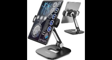 Aluminium Tabletstandaard - 360° Draaibare Houder voor Tablets en Smartphones 4-11 inch