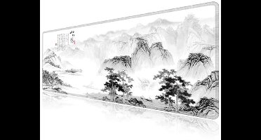 LL-COEUR Landschap Grote Natuurlijk Rubber Antislip Muismat Computer Kantoor Bureaulegger (800 x 300 x 3 mm, Landschap 2)