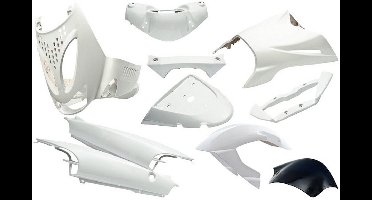 11-delige Edge kuipset voor Aprilia SR modellen gebouwd tussen 1997 en 2004 – glanzend wit