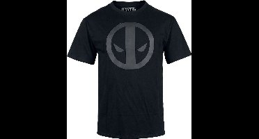 Deadpool Marvel - Deadpool - Logo Heren T-shirt - zwart - XXL