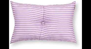 vtwonen Sierkussen - Gestreept - Kussen voor de Woonkamer - Lila - 35x55cm