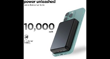 LuminexPro® 4-in-1 Powerbank 10000 mAh met geïntegreerde kabels - Snellader 20W - LED indicator - USB C - Draadloze Powerbank Geschikt voor iPhone 12/13/14/15/16 - Zwart