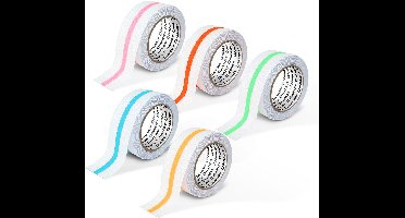 1x Rol Antislip Plaktape Met Fosforescerende Glow in the Dark Markeerstreep 5 m × 50 mm – Zelfklevende Veiligheidstape Met Glow-In-The-Dark Stripe – Voor Binnen- En Buitengebruik – 1 Rol Willekeurige kleur van 5 Kleuren [11075]