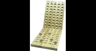 HOT Sports + Toys houten Lotto controlebord voor 90 ballen 25 mm.