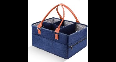 Nappy Caddy Organiser voor Baby's - Draagbare Tafelorganiser - Opbergmand voor luiers met verwisselbare compartimenten