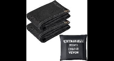 VEVOR 2x Lasdeken Lasdeken Hittewerende Stoffen Blusdeken 1,83x3,05m