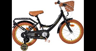 Volare Ashley Kinderfiets - Meisjes - 16 inch - Zwart - Twee Handremmen