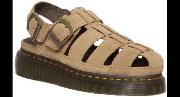 Dr Martens Wrenlie Bronx Suede Sandalen Beige,Bruin EU 39 Man,Vrouw