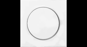 Merten System M centraalplaat - inbouw - voor dimmer - met draaiknop - actief wit