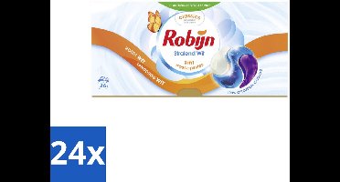 Robijn – 3-in-1 Wascapsules – Stralend Wit - 26 Capsules - Voordeelverpakking - 24 stuks
