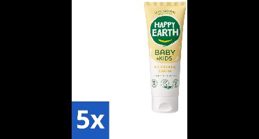 Happy Earth – Nourishing Cream – 100% Natuurlijk Baby & Kids – 75 ml - Bulkverpakking - 5 stuks