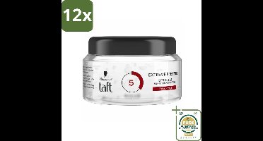 Taft - Extreme Freezing 5 - Styling Gel - IJzige controle - 200 ml - Voordeelverpakking - 12 stuks - Taft Extreme Freezing Gel - Sterke fixatie