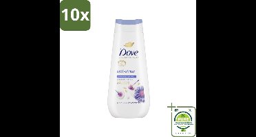10 x Dove Douchecrème - Anti-Stress - Kamille & Havermelk - 225 ml - Grootverpakking - Douchegel - Dove - Anti-Stress - Verzorgende Douchegel - Droge Huid