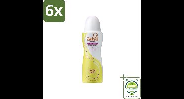 Zwitsal - Deodorant - Poederzacht - Voor Volwassenen - 100 ml - Voordeelverpakking - 6 stuks - Zwitsal deodorant - Deodorant spray