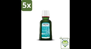5 x WELEDA - Haarolie Voedend - Rozemarijn - 50 ml - Grootverpakking - Haar Olie - Voedende Haar - Rozenmarijn Haar - Droge Haarpunten - Beschadigd Haar