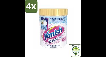Vanish - Vlekverwijderaar - Oxi Action Whitening Booster - Voor Witte Was - Poeder - 940 g - Voordeelverpakking - 4 stuks - Vlekkenverwijderaar - Gekleurde was