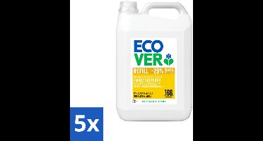 Ecover - Wasverzachter - Gardenia & Vanille - 5 liter - 166 wasbeurten - Bulkverpakking - 5 stuks