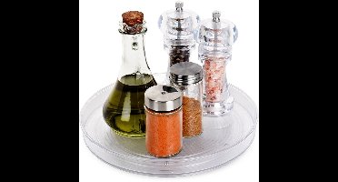 Draaiplateau 24 cm - Draaibaar Opbergrek - Kruidenrek - Plateau voor Keuken en Badkamer Accessoires - Koelkast Organiser Staand