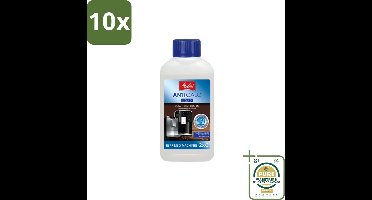 10 x Melitta – Ontkalker Vloeibaar – Voor volautomatische espressomachines – 250 ml - Grootverpakking - Kabel - Kabels - Kabelsysteem - Kabelsysteem