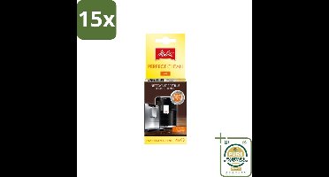 15 x Melitta - Perfect Clean – Reinigingstabletten – Voor volautomatische espressomachines – 4 tabletten - Grootverpakking - Koffiezetapparaat