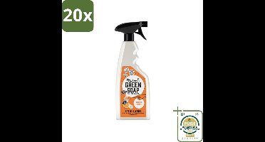 20 x Marcel's Green Soap - Keukenreiniger - Sinaasappel & Jasmijn - Tegen vet & vuil - 500 ml - Grootverpakking - Keukenreiniger - Vet En Vuil Verwijderen - Natuurlijke Keukenreiniger - Biologisch Afbreekbaar - Vegan