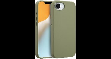 Accezz Hoesje - Geschikt voor Apple iPhone 17e / 16e - Liquid Silicone Backcover geschikt voor MagSafe - Cooper Green