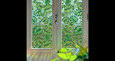 Raamfolie Glas in Lood - Zelfklevend - Antieke Look - Lood Regenboog