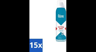 15 x Odorex – Anti-transpirant spray – Extra Dry Regular – 150 ml - Koffiezetapparaat