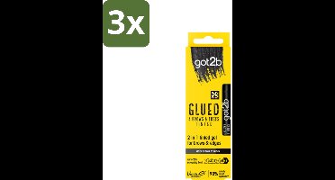 Got2B - 2-in-1 Gel - Brows & Edges Zwart - 16 ml - Bulkverpakking - 3 stuks