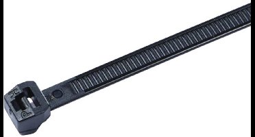 HellermannTyton 118-04700 T18ROS-HS-BK-C1 Kabelbinder 100 mm 2.5 mm Zwart Hittegestabiliseerd 100 stuk(s)