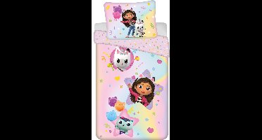 Gabby's poppenhuis Dekbedovertrek Rainbow - 140 x 200 cm / 70 x 90 cm - Katoen