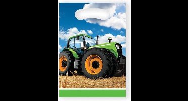 Tractor Time uitdeelzakjes 23x16cm | 8 stuks