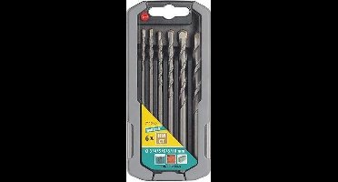 wolfcraft - Betonboorset hardmetaal-voorzien, Ø 3–10 mm, 6-dlg. - 7110000
